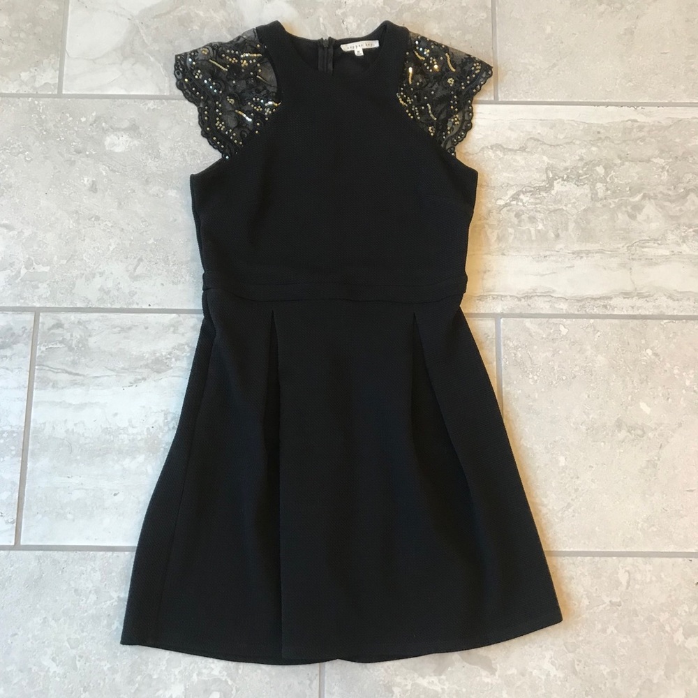 Copper Key fit & flare dress